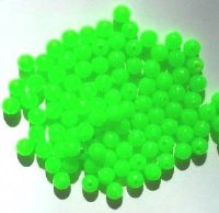 100 6mm Acrylic Fluorescent Green